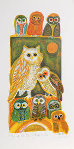 A Parliament of Owls Lithograph | Judith Bledsoe,{{product.type}}