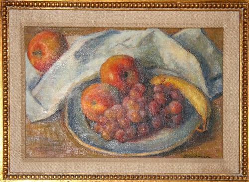 A Plate of Fruit Oil | Robert Brackman,{{product.type}}