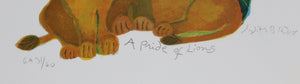 A Pride of Lions Lithograph | Judith Bledsoe,{{product.type}}
