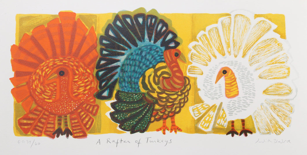A Rafter of Turkeys Lithograph | Judith Bledsoe,{{product.type}}