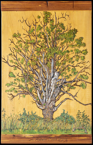 A Roadside Maple Dying acrylic | Paula Towne,{{product.type}}