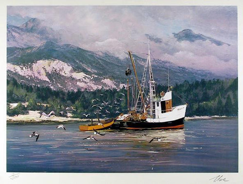 A Short Break Lithograph | Uwe Werner,{{product.type}}