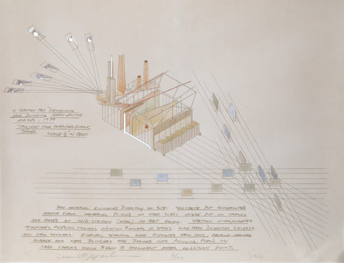A Station for Detaining and Blinding Radioactive Horses Lithograph | Dennis Oppenheim,{{product.type}}
