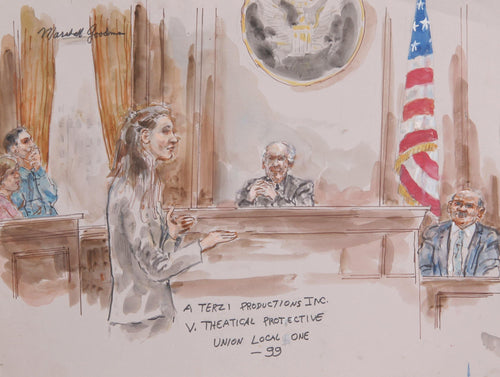 A Terzi Productions Incorporated v. Theatrical Protective Union Local 1 Watercolor | Marshall Goodman,{{product.type}}