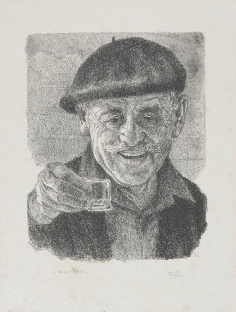 A Touch of Cheer Lithograph | Emanuel Schary,{{product.type}}