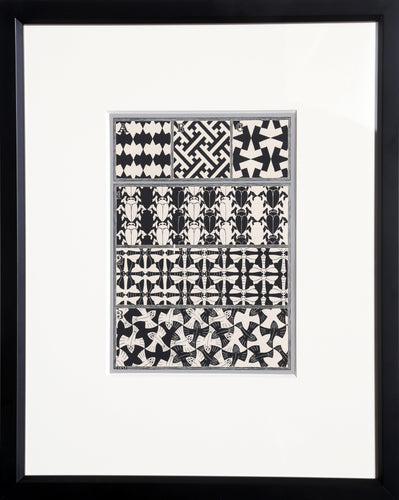 ABC, 123 (Regular Division of the Plane) B. 417 Woodcut | M.C. (Maurits Cornelis) Escher,{{product.type}}