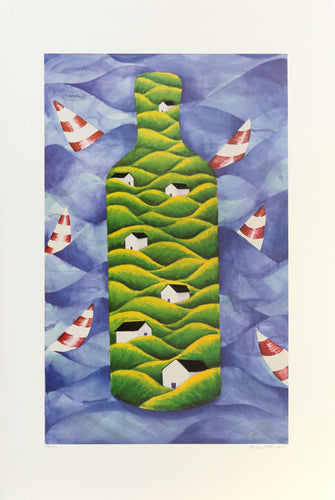 Absolut Statehood: Connecticut Lithograph | Peggy Steinway,{{product.type}}