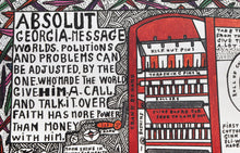 Absolut Statehood: Georgia Lithograph | Howard Finster,{{product.type}}