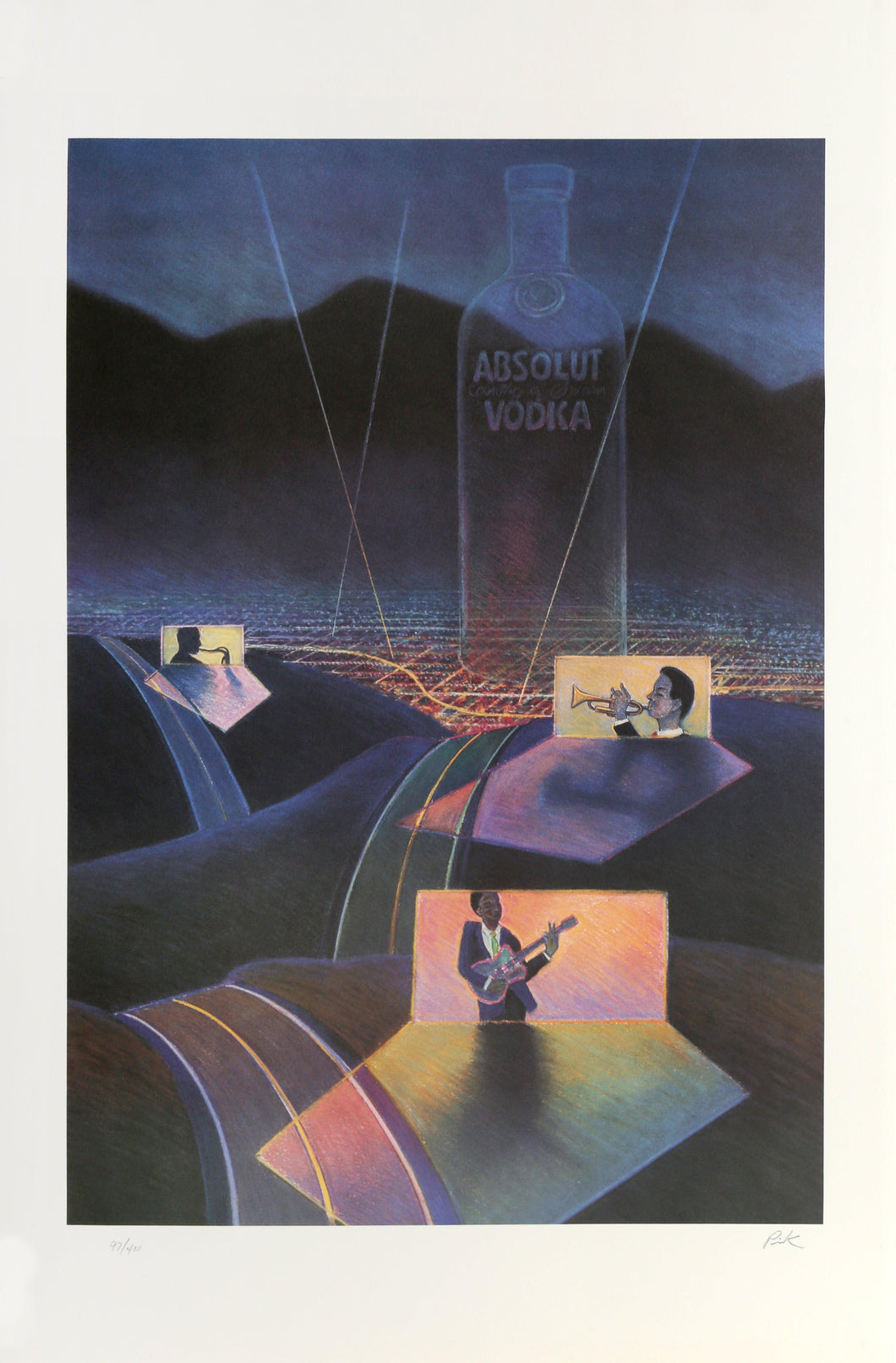 Absolut Statehood: Nevada Lithograph | Unknown Artist,{{product.type}}