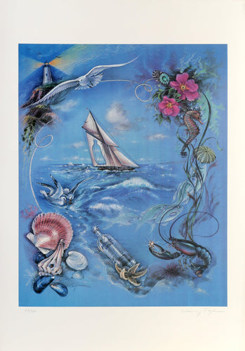 Absolut Statehood: Rhode Island Lithograph | Winona Taylor,{{product.type}}