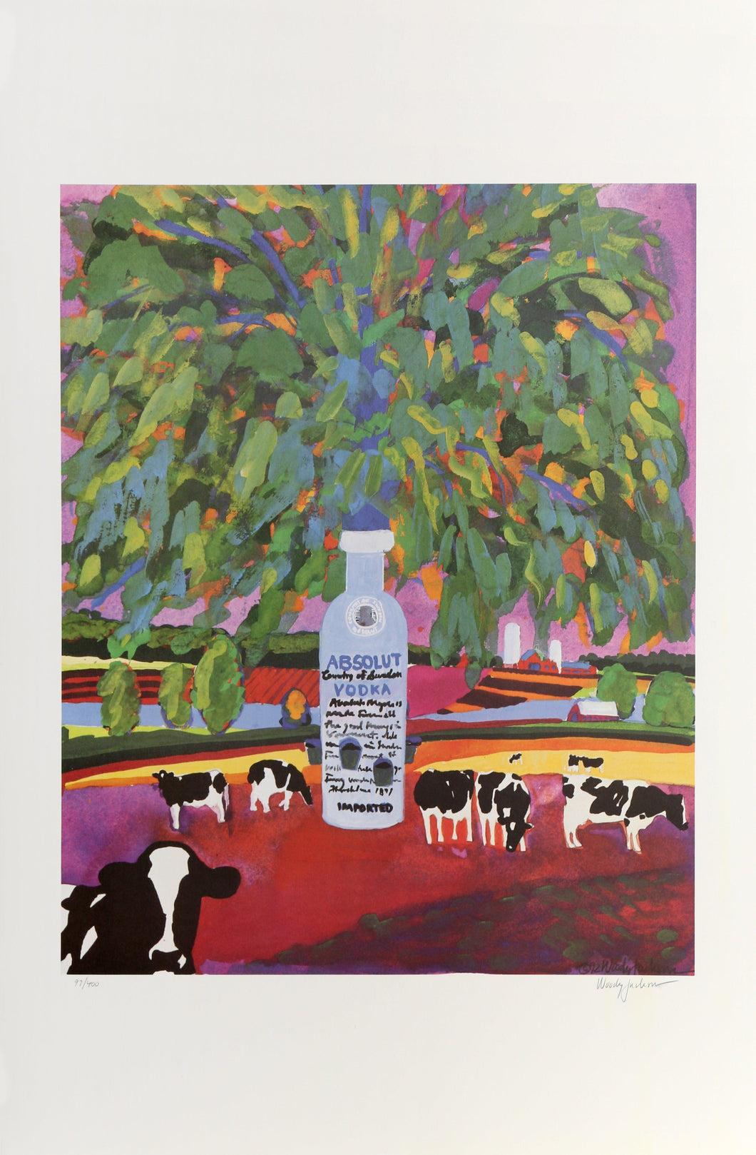 Absolut Statehood: Vermont Lithograph | Woody Jackson,{{product.type}}