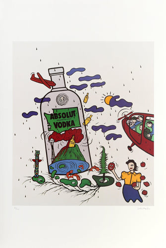 Absolut Statehood: Washington State Lithograph | Victor Hayden,{{product.type}}