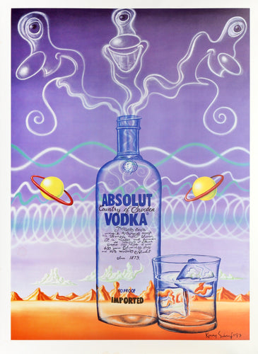 Absolut Vodka Poster | Kenny Scharf,{{product.type}}