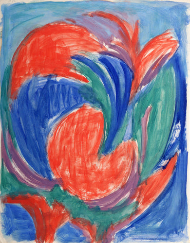 Abstract Composition (Fruit) Gouache | Theo Hios,{{product.type}}