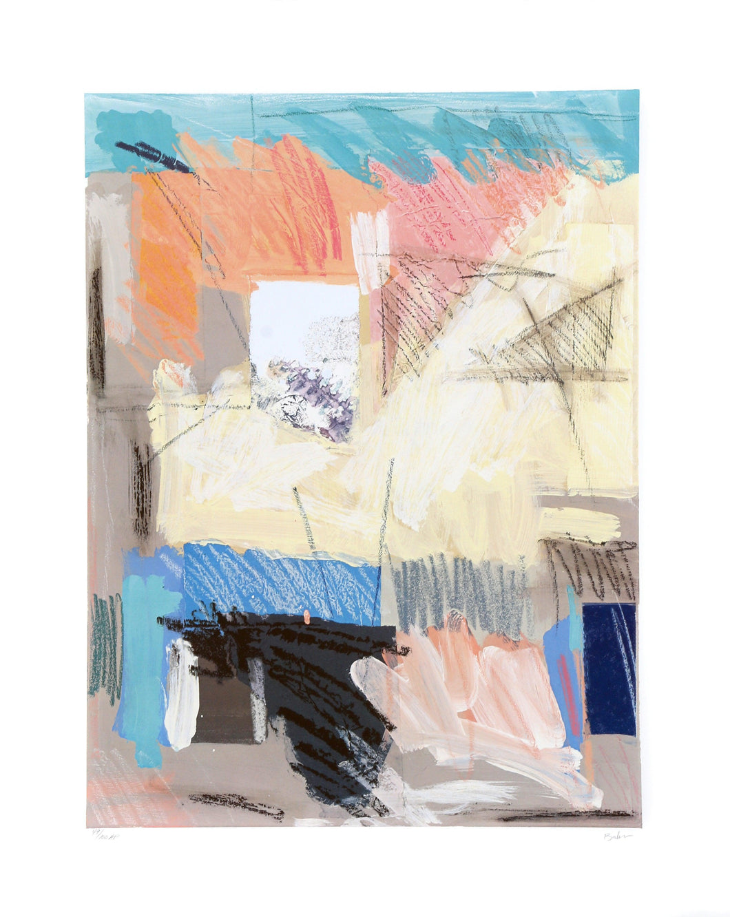 Abstract Composition Screenprint | Lynn Elton Baker,{{product.type}}