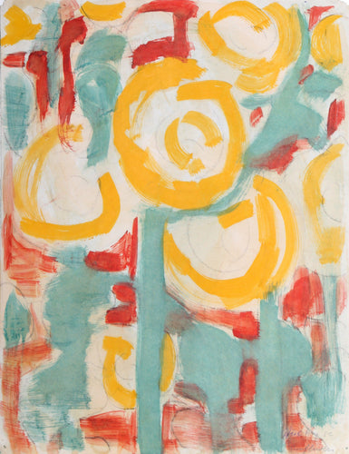 Abstract Flower Gouache | Theo Hios,{{product.type}}