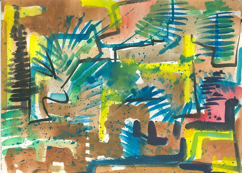 Abstract Forest Watercolor | Harold Wallerstein,{{product.type}}