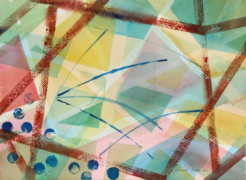 Abstract Geometric Watercolor | Harold Wallerstein,{{product.type}}