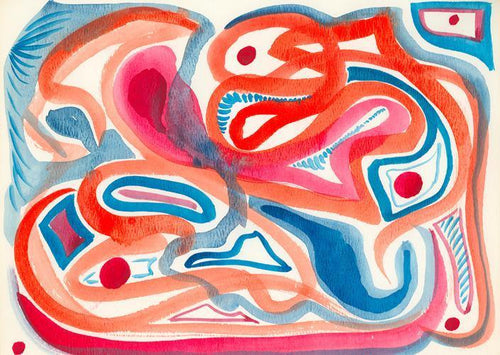 Abstract I Watercolor | Harold Wallerstein,{{product.type}}