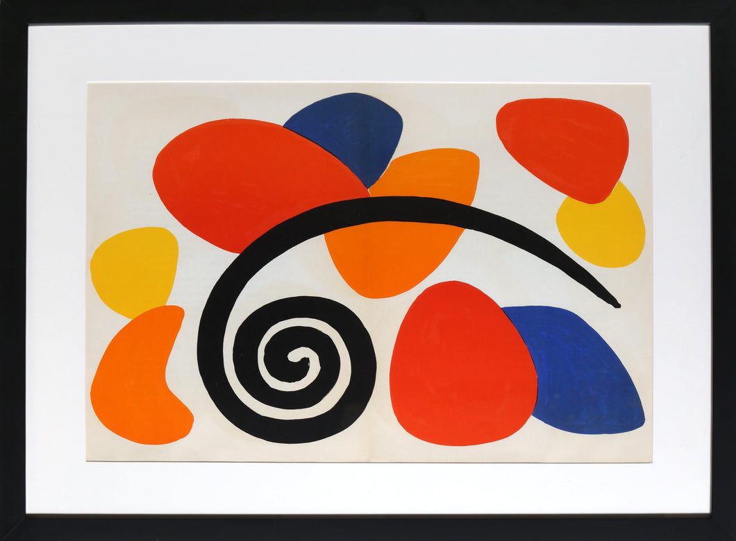 Abstract II from Derriere Le Miroir, February 1966 Lithograph | Alexander Calder,{{product.type}}