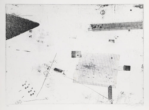 Abstract  in Black and White Etching | Elise Hughes-Yaworsky,{{product.type}}