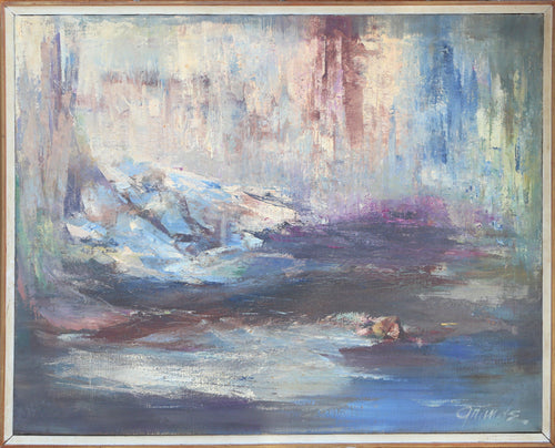 Abstract Seascape Oil | Unknown Artist,{{product.type}}