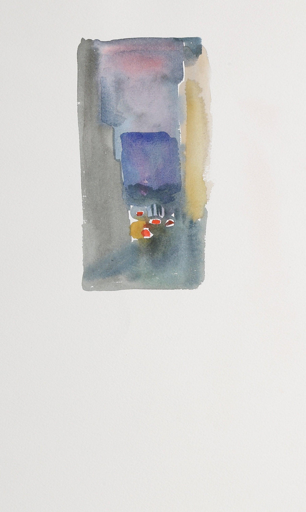 Abstract Space in Blue Lithograph | Unknown Artist,{{product.type}}