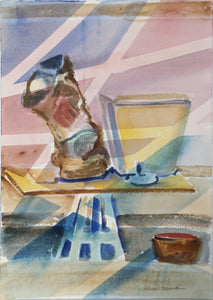 Abstract Still Life Watercolor | Harold Wallerstein,{{product.type}}