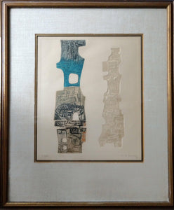 Abstract Towers Etching | K.B. Hwang,{{product.type}}