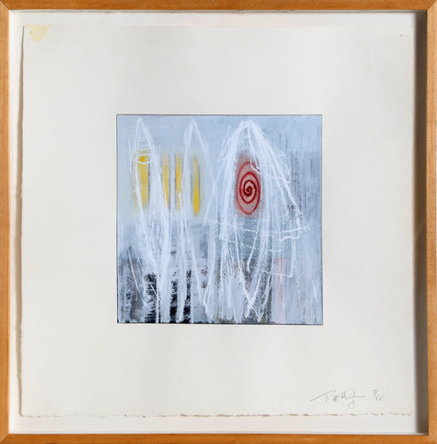 Abstract with Red Swirl Lithograph | Tom McHugh,{{product.type}}