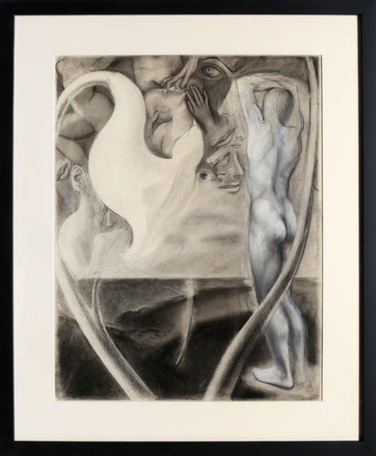 Abstracted Figure Study Mixed Media | Benjamin Benno,{{product.type}}