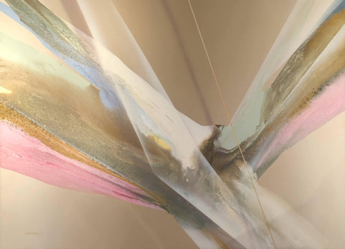 Abstraction in Gold Acrylic | Elba Alvarez,{{product.type}}