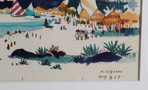 Acapulco Beach Scene I Watercolor | Dong Kingman,{{product.type}}