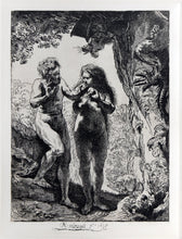 Adam and Eve Etching | Rembrandt,{{product.type}}
