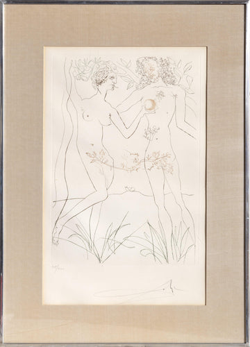 Adam and Eve Etching | Salvador Dalí,{{product.type}}