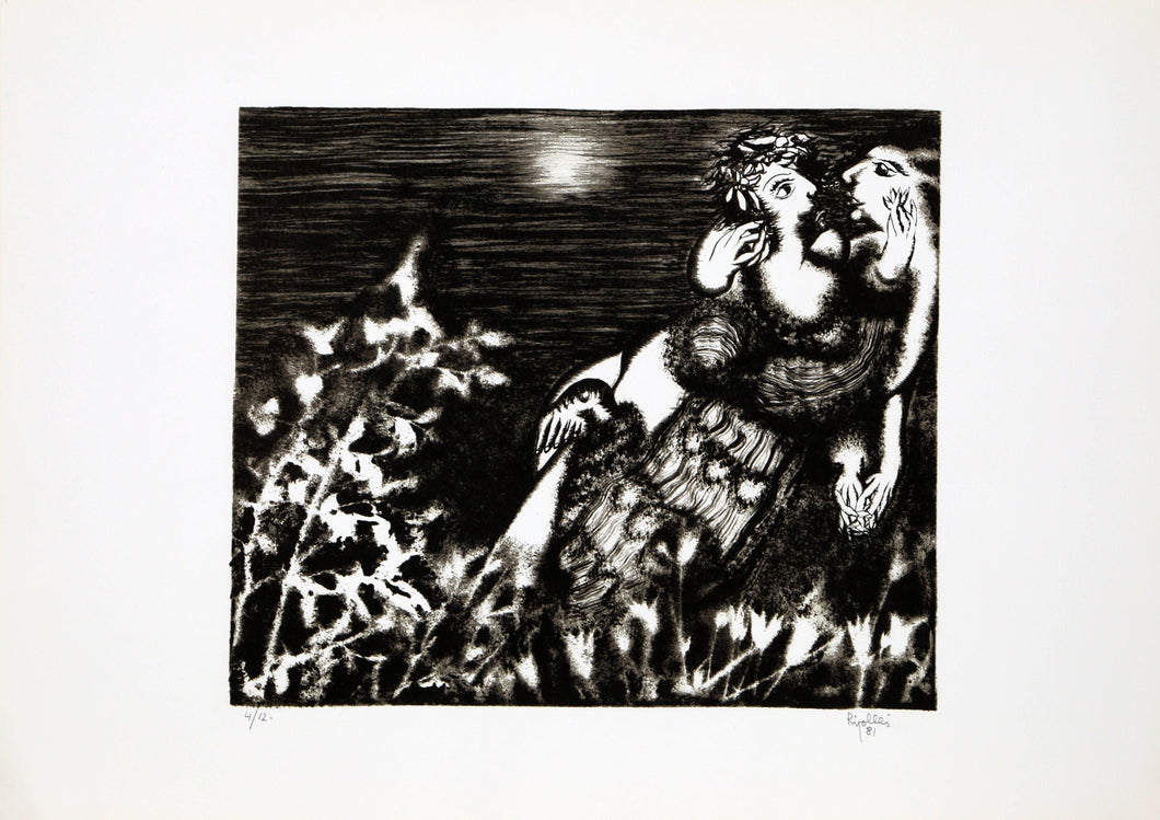 Adam and Eve II Lithograph | Juan Garcia Ripolles,{{product.type}}