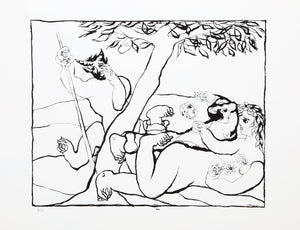 Adam and Eve Lithograph | Juan Garcia Ripolles,{{product.type}}
