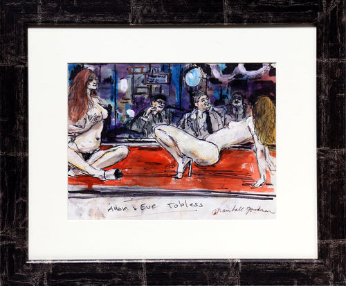 Adam & Eve Topless Watercolor | Marshall Goodman,{{product.type}}