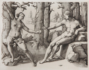 Adam et Eve Etching | Lucas van Leyden,{{product.type}}