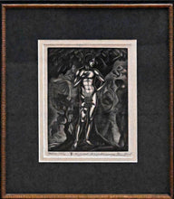 Adam in the Garden of Eden Woodcut | Isaac Friedlander,{{product.type}}