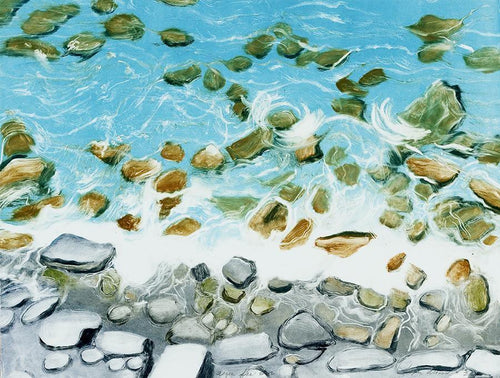 Aegean Sea #12 monoprint | Lynn Manos,{{product.type}}