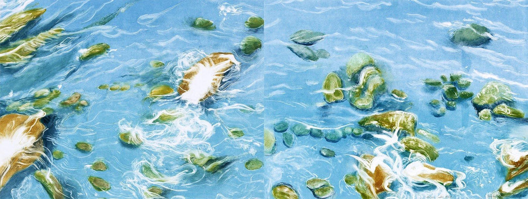 Aegean Sea #13 monoprint | Lynn Manos,{{product.type}}