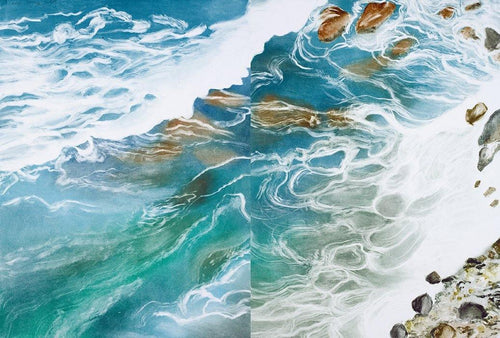 Aegean Sea #26 monoprint | Lynn Manos,{{product.type}}