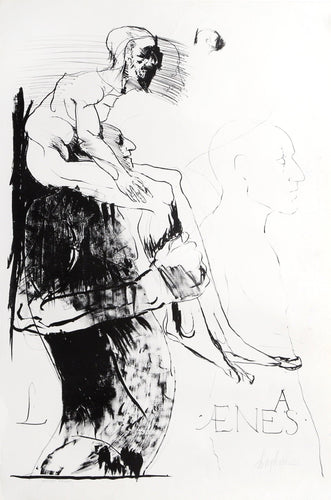 Aeneas Lithograph | Leonard Baskin,{{product.type}}