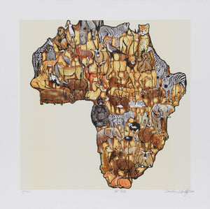 Africa Lithograph | Caroline Schultz,{{product.type}}