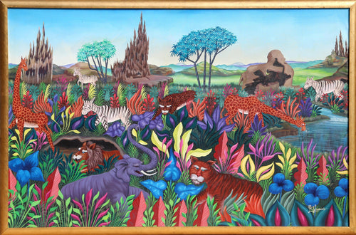 African Animals Acrylic | K. Thomas,{{product.type}}