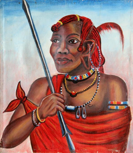 African Lady Oil | Unknown Artist,{{product.type}}