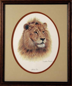 African Lion Lithograph | Charles Fracé,{{product.type}}