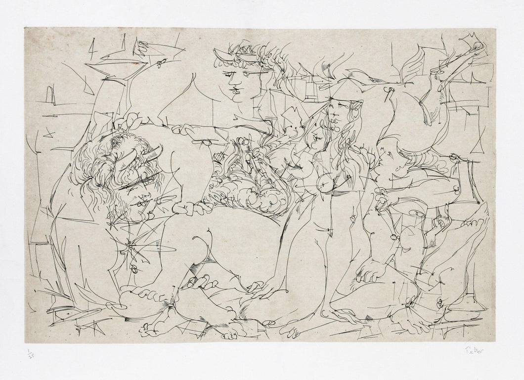After Picasso Etching | Dimitri Petrov,{{product.type}}