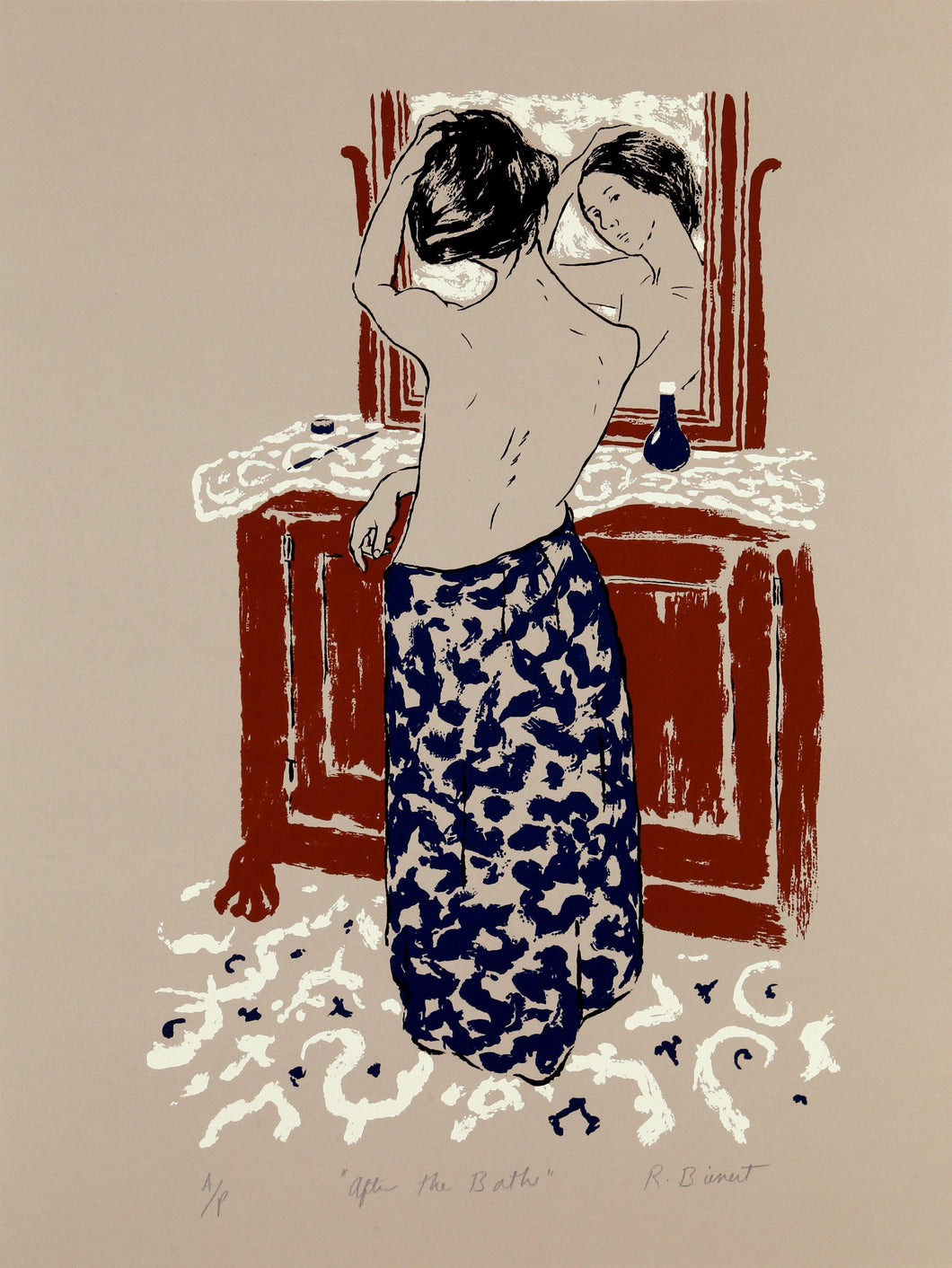After the Bath Screenprint | Ralph Bienert,{{product.type}}